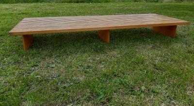 Charlotte Perriand Charlotte Perriand rarest ashtree genuine vintage long bench model Tokyo 