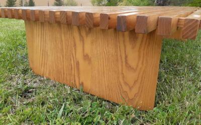 Charlotte Perriand Charlotte Perriand rarest ashtree genuine vintage long bench model Tokyo 