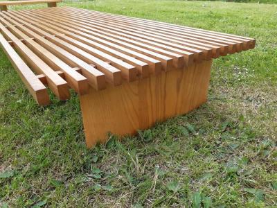 Charlotte Perriand Charlotte Perriand rarest ashtree genuine vintage long bench model Tokyo 