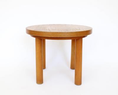 Charlotte Perriand Charlotte Perriand round small coffee table or side table in pine wood
