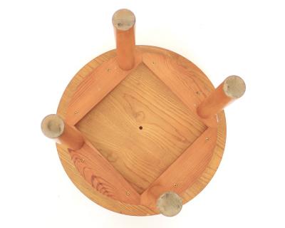 Charlotte Perriand Charlotte Perriand round small coffee table or side table in pine wood