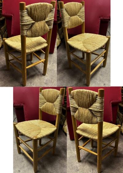 Charlotte Perriand Charlotte Perriand set of 4 model Bauche chairs