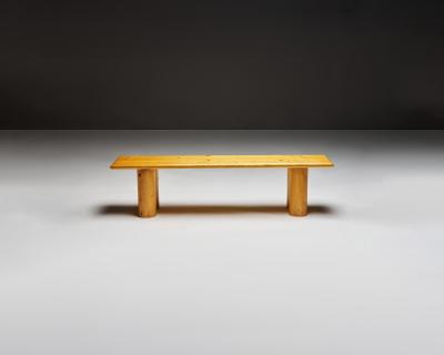 Charlotte Perriand European Pine Bench In the Manner of Charlotte Perriand France c 1960