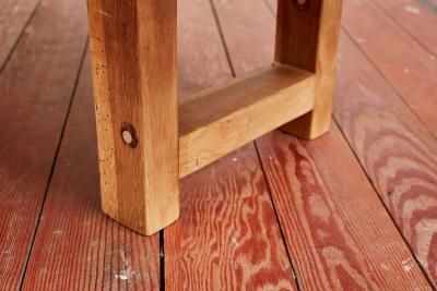 Charlotte Perriand LARGE OAK COFFEE TABLE BENCH FRANCE 1950S