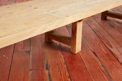 Charlotte Perriand LARGE OAK COFFEE TABLE BENCH FRANCE 1950S
