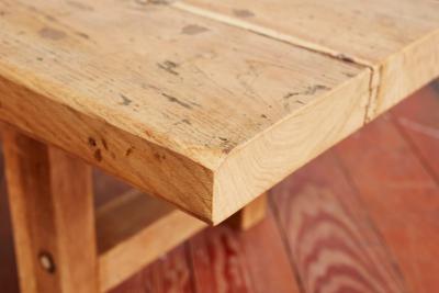 Charlotte Perriand LARGE OAK COFFEE TABLE BENCH FRANCE 1950S