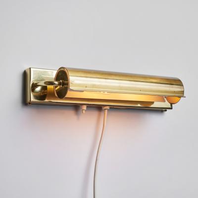 Charlotte Perriand Large 1960s Brass Rotating Wall Lamp in the Style of Charlotte Perriand