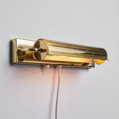 Charlotte Perriand Large 1960s Brass Rotating Wall Lamp in the Style of Charlotte Perriand