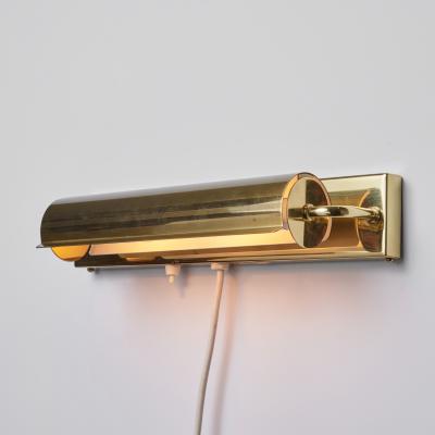 Charlotte Perriand Large 1960s Brass Rotating Wall Lamp in the Style of Charlotte Perriand