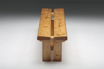 Charlotte Perriand Les Arcs Bench by Charlotte Perriand 1970s