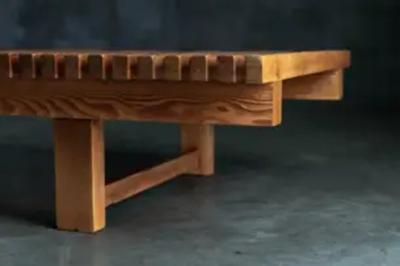 Charlotte Perriand Les trois Arcs Slatted Daybed by Charlotte Perriand France 1970s