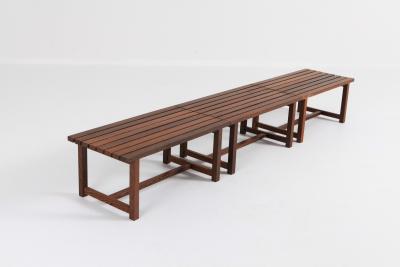 Charlotte Perriand Mid century Modern Slate Bench Or Side Table In Solid Weng 1960s