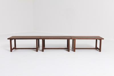 Charlotte Perriand Mid century Modern Slate Bench Or Side Table In Solid Weng 1960s