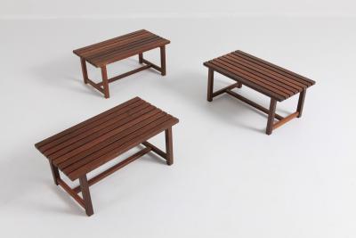 Charlotte Perriand Mid century Modern Slate Bench Or Side Table In Solid Weng 1960s