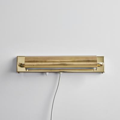 Charlotte Perriand Pair of Large 1960s Brass Rotating Wall Lamps in the Style of Charlotte Perriand