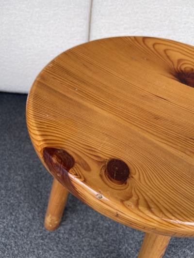 Charlotte Perriand Pair of Pine Stool Attributed to Charlotte Perriand France 1960s