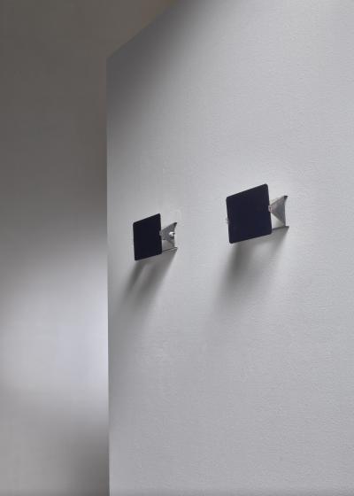 Charlotte Perriand Pair of early Charlotte Perriand CP1 enamel wall appliques