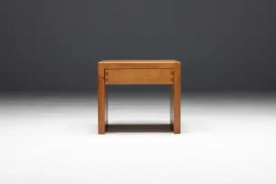 Charlotte Perriand Pine Bedside Table Inspired by Charlotte Perriand France 1960s