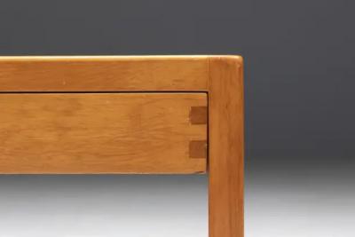Charlotte Perriand Pine Bedside Table Inspired by Charlotte Perriand France 1960s