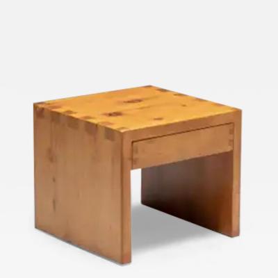 Charlotte Perriand Pine Bedside Table Inspired by Charlotte Perriand France 1960s