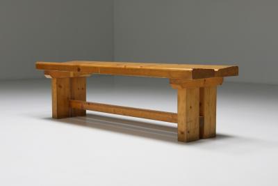 Charlotte Perriand Pine Bench Les Arc Charlotte Perriand French Modernism 1970s