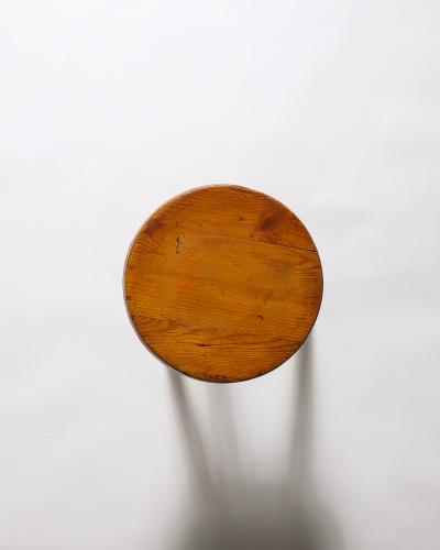 Charlotte Perriand Pine Rustic Stool by Charlotte Perriand France c 1950