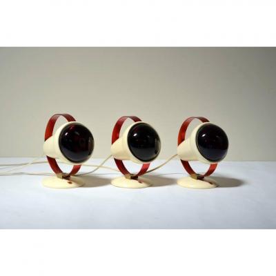 Charlotte Perriand Set of Three Infrared Wall Sconces by Charlotte Perriand for Philips