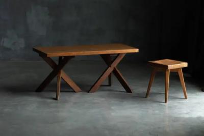 Charlotte Perriand Side Table by Charlotte Perriand for H tel Les Trois Arcs France 1960s