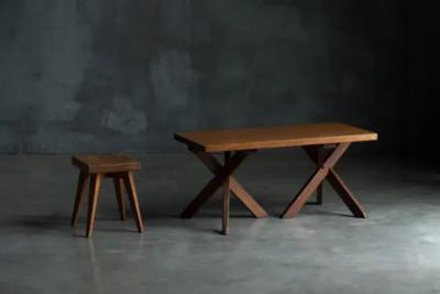 Charlotte Perriand Side Table by Charlotte Perriand for H tel Les Trois Arcs France 1960s