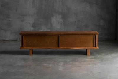 Charlotte Perriand Sideboard in the Style of Charlotte Perriand Jean Prouv France 1970s