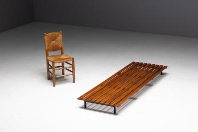 Charlotte Perriand Slatted Bench in the Style of Charlotte Perriand France 1950s