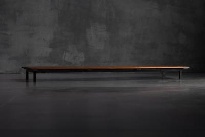 Charlotte Perriand Slatted Bench in the Style of Charlotte Perriand France 1950s