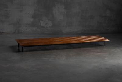 Charlotte Perriand Slatted Bench in the Style of Charlotte Perriand France 1950s