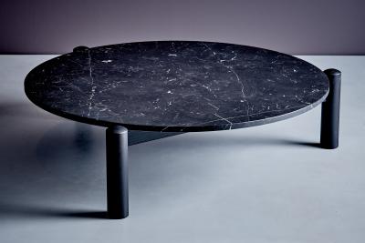 Charlotte Perriand Table Plateau interchangeable black Marqui a Marble Top by Charlotte Perriand