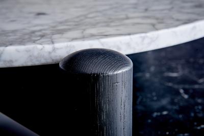 Charlotte Perriand Table Plateau interchangeable white Carrara Marble Top by Charlotte Perriand