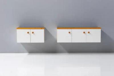 Charlotte Perriand Wall Mounted Cabinet by Charlotte Perriand for Les Arcs France 1970s