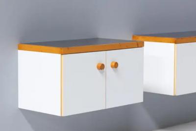 Charlotte Perriand Wall Mounted Cabinet by Charlotte Perriand for Les Arcs France 1970s