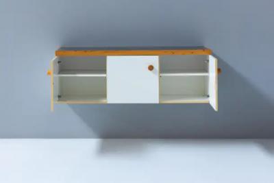Charlotte Perriand Wall Mounted Cabinet by Charlotte Perriand for Les Arcs France 1970s