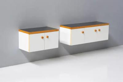 Charlotte Perriand Wall Mounted Cabinet by Charlotte Perriand for Les Arcs France 1970s