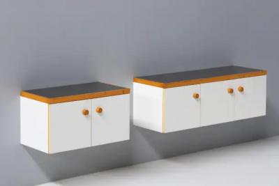 Charlotte Perriand Wall Mounted Cabinet by Charlotte Perriand for Les Arcs France 1970s