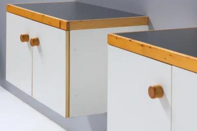 Charlotte Perriand Wall Mounted Cabinet by Charlotte Perriand for Les Arcs France 1970s