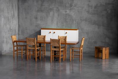 Charlotte Perriand Wall Mounted Cabinet by Charlotte Perriand for Les Arcs France 1970s