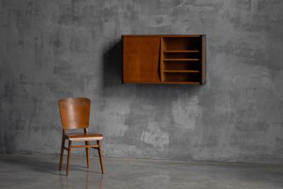 Charlotte Perriand Wall Mounted Cabinet in the Style of Charlotte Perriand France 1950s