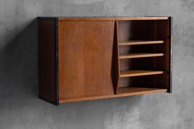 Charlotte Perriand Wall Mounted Cabinet in the Style of Charlotte Perriand France 1950s