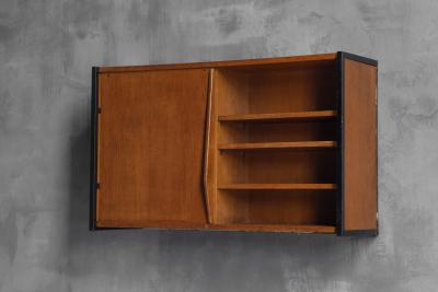 Charlotte Perriand Wall Mounted Cabinet in the Style of Charlotte Perriand France 1950s
