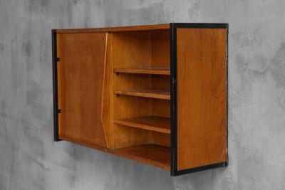 Charlotte Perriand Wall Mounted Cabinet in the Style of Charlotte Perriand France 1950s