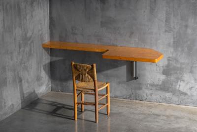 Charlotte Perriand Wall Mounted Console Table by Charlotte Perriand France 1950s