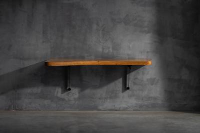 Charlotte Perriand Wall Mounted Console Table by Charlotte Perriand France 1950s