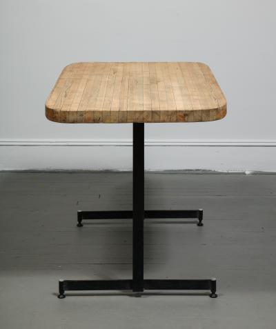 Charlotte Perriand Wood and Metal Work Table France c 1940s