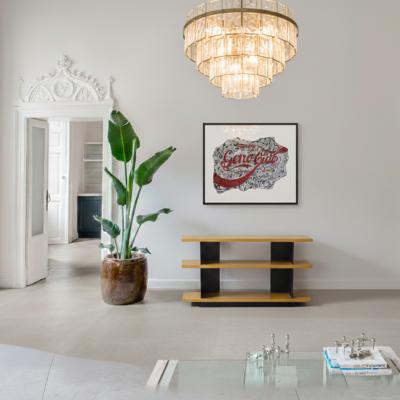 Charlotte Perriand consolle Nuage plots late 70 s 